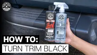 How To Make Faded Trim Black! - Chemical Guys