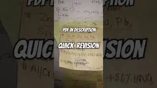Quick revision 