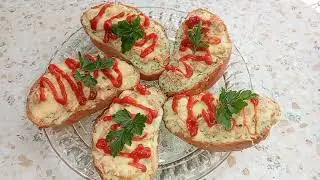 Завтрак за 5 минут. Горячие Бутерброды с куриной грудкой.