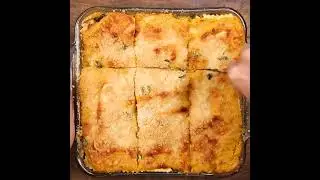 Запеканка из мускатной тыквы и равиоли с 4 сырами