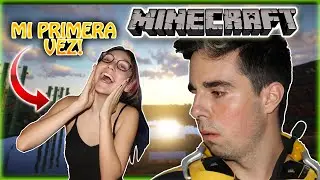 La PRIMERA VEZ de mi NOVIA ( ͡° ͜ʖ ͡°) en MINECRAFT!!