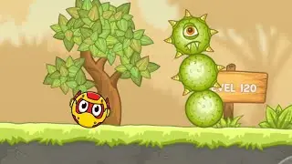 Красный шарик Red Ball 5 уровни 100-120  Шипастый Мега Босс  BOSS Мультик несносный красный шарик