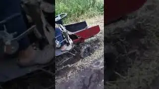 Копка картошки минитрактором