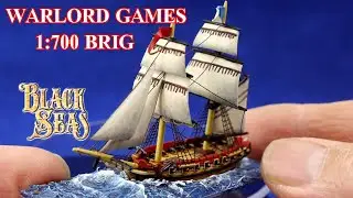 Black Seas Brig - 1:700 scale naval model for wargame by Warlord Games