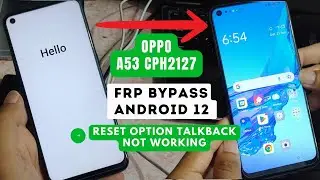 Oppo A53 (CPH2127) Android 12 Frp Bypass TalkBack Not Working | New Trick 2024 | Without PC