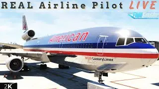the Mighty MD-11 | Flying the MD11 through Hurricane Beryl | Real Airline Pilot | #msfs2020 #beryl