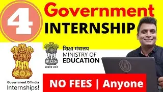 New *4 Government* Internship for students and Freshers | Government Internship | Web Developement