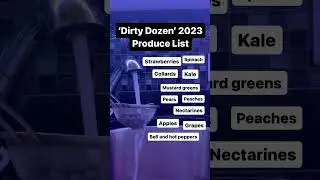 'Dirty Dozen' 2023 Produce List #shorts #fruit #veggies
