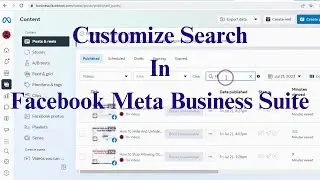How To Customize Search In Facebook Meta Business Suite For Your Facebook Page (2023)