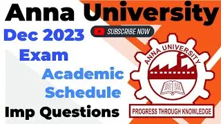 Anna University Dec 2023 Exam Updates (Important Questions)