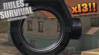 Crazy AWM Sniping Spree! (Rules of Survival 