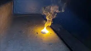 Slow-mo/ Горение стужка ,,магния 99,5%.