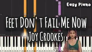 Joy Crookes - Feet Don't Fail Me Now (Easy Piano, Piano Tutorial) Sheet