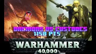 CUSTODES vs CHAOS DAEMONS / ZBWarhammeurk 1150 pts
