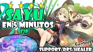 SAYU BUILD F2P en 5 MINUTOS🔥SUPPORT/DPS, HEALER, ARTEFACTOS,ARMAS💎Guía build sayu🌟Genshin Impact 2.6