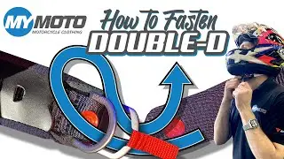 How to - Fasten a Double D Ring chin strap on a crash helmet