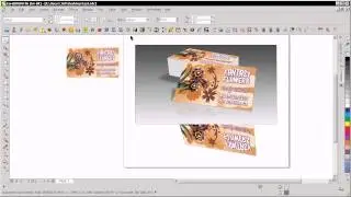 business card mockup in CorelDRAW
