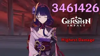Raiden Shogun 310k To 3.4 Million Damage Showcase Genshin Impact