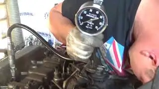 Проверка компрессии в двигателе D4CB 2450775 Sorento 145 л.с. CRDI