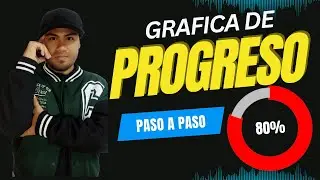 🔥✅Grafica circular de progreso en excel    ✅🔥
