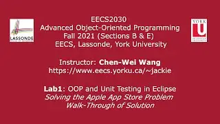 [HD] EECS2030 - Lab Solution Walk-Through - Lab1: Apple App Store