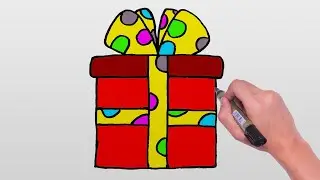 Hediye Paketi Nasıl Çizilir? | ÇOK KOLAY Hediye Paketi Çizimi!