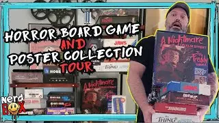 A Spine-Tingling Tour of My Horror Board Games & Posters! | Crypts