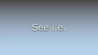 What does Ie mean?