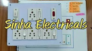 4 socket 4 switch 1 fuse 1 indicator extension board wiring connection & daigram ||Sinha Electricals