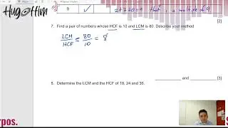 LCM and HCF. Finding numbers