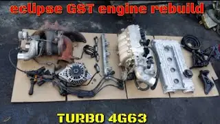 94 - 98 mitsubishi eclipse gst turbo 4g63 engine rebuild