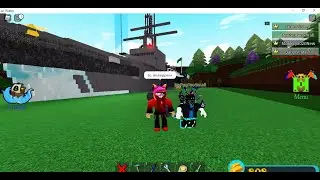 Roblox Build a Boat for Treasure Battleship (Playing with my friend 