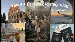 travel + first day in Italy *productive *travel *Italy