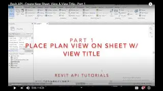 Revit API - Create New Sheet, View, & View Title - Part 1