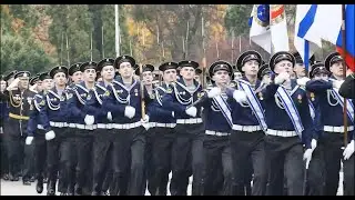 Как маршируют военные моряки. День ВМФ. Прощание славянки. SMart1961