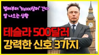 테슬라 500달러가는 강력한 신호 3가지, 벌써부터 "10,000달러 간다" 말 나오는 상황