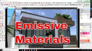 SketchUp tutorials | How to create emissive material by Vray 3.4 SketchUp?