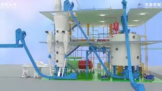 Процесс производства 180тонн в сутки цех оборудования экстрации