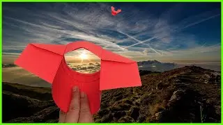 Cómo hacer un increíble avión de papel con tubo de guerra que vuele mucho - Doblar origami