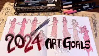 ✎ 2024 ART GOALS // Realtime LINE ECONOMY figure study session