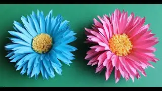 How To Make Paper Flower - Paper Craft - DIY  Paper Flower - Home Decor Ideas