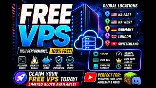 💻 Get a 100% FREE VPS Server (4 vCPU, 8GB RAM, NVMe SSD)