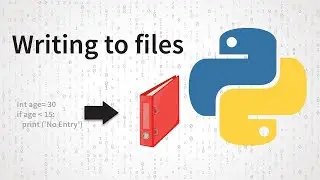 Writing to files in Python