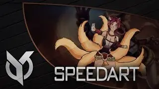 Speedart | Foxfire Ahri | by YuseiFX