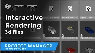 Interactive Rendering 3D Files with Project Manager