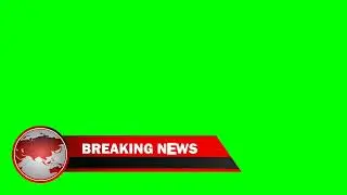 breaking news lower third on planet eartha seamless looping 4k green screen animation #breakingnews