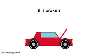 Repetitive Reading Simple Sentence and Phrase 06 - Red Racing Car