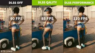 RTX 2060 Cyberpunk 2077 DLSS OFF vs DLSS ON (Quality vs Performance)