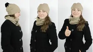 Sew a hat and snood in 10 minutes without overlock for children and adults