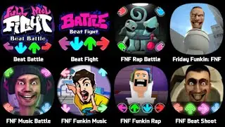FNF Impostor V5, FNF Sonic OMT, FNF Garten Of BanBan, Beat Battle, FNF Beat Shooter, Rap Battle